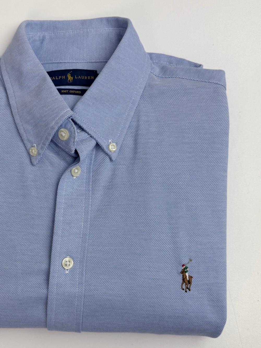 100% Cotton Polo Ralph Lauren Knit Oxford Shirtdress Size Large - Picture 2 of 7